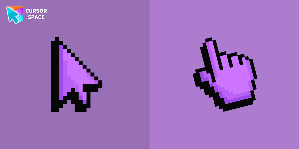 Default Purple Pixel cursor pack